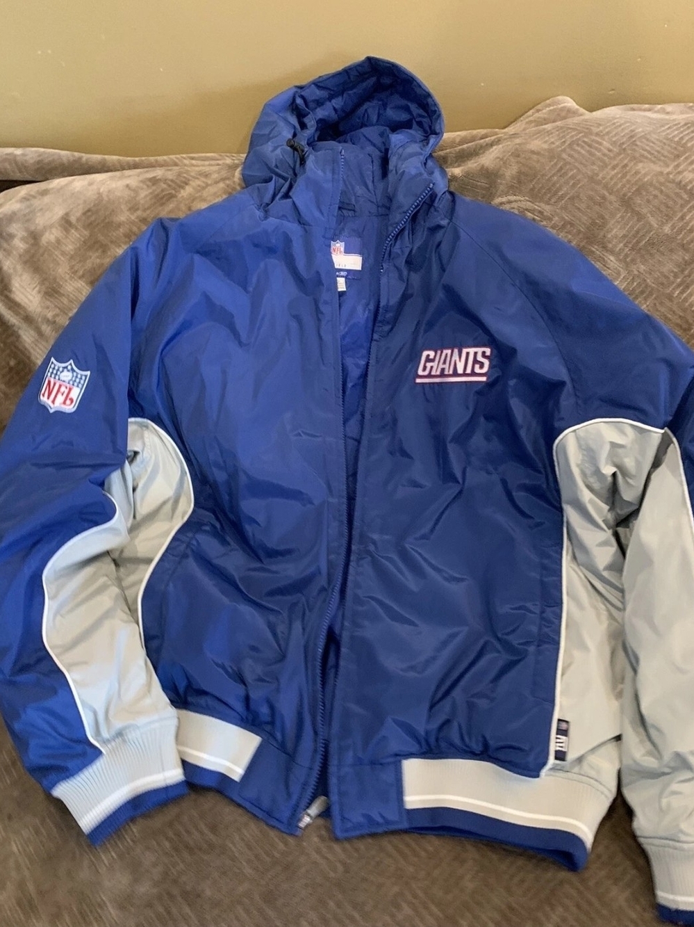 vintage new york ginats jacket size XL